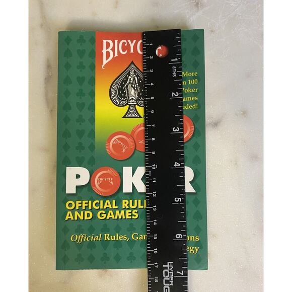 Poker Official Rules and Games Strategy Soft Cover Book Learning Gambling - Picture 8 of 8